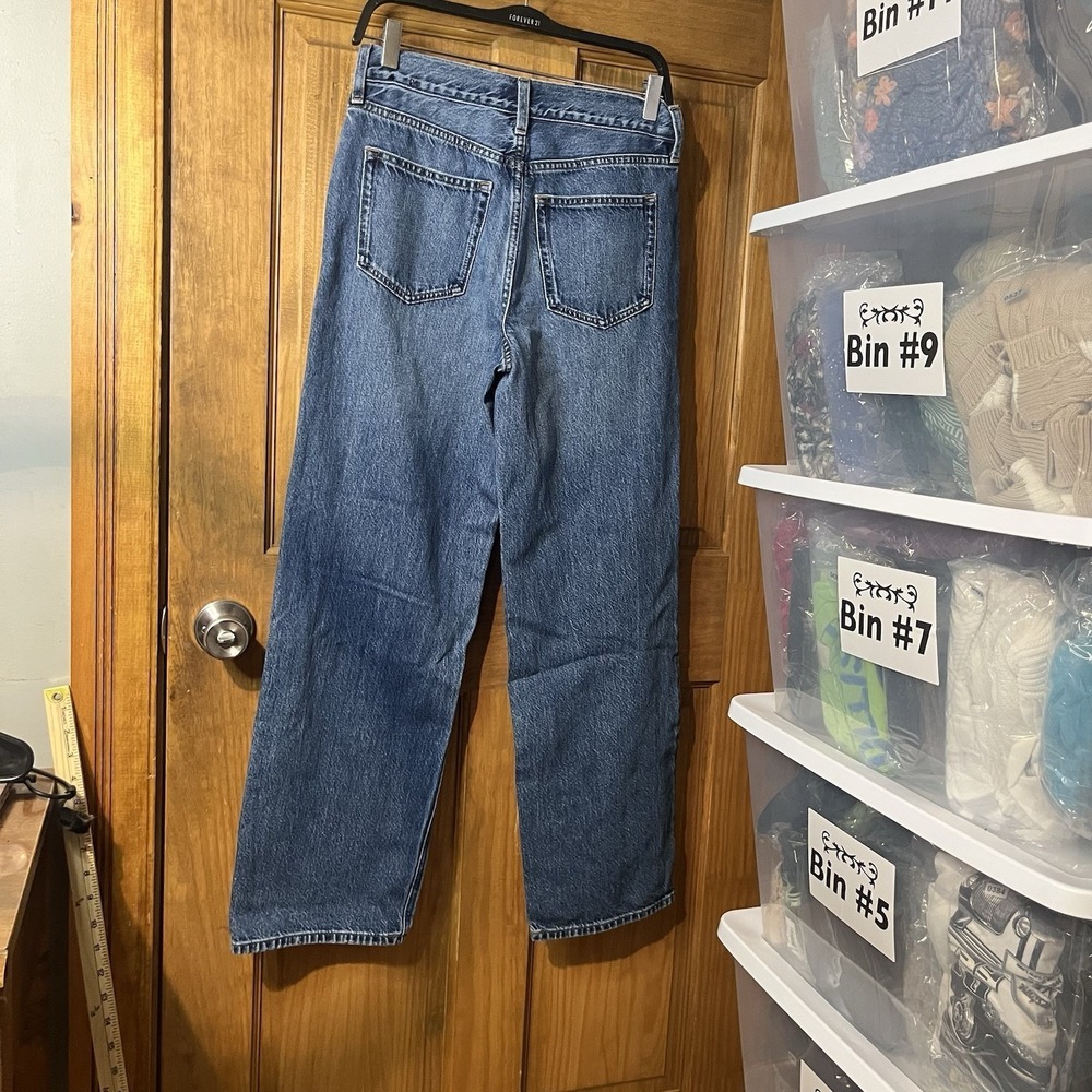 J.Crew 90's Vintage Baggy Jeans Size 26T Tall High Rise Wide Leg Denim